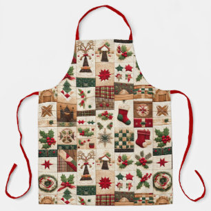 Quilted Christmas Design Apron