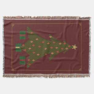 Quilted Christmas Throw Blanket