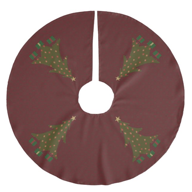 Quilted Christmas Tree Skirt (Front)