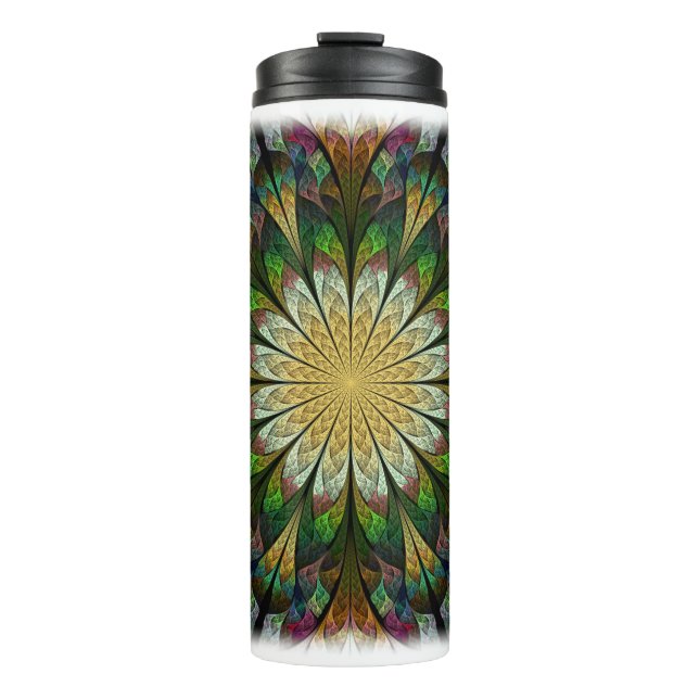 Quilted Flower Thermal Tumbler (Front)
