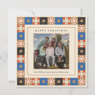 Quilted Frame Photo Holiday Card