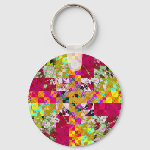 Quilted Key Ring