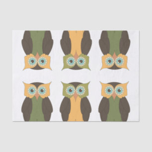 Quilted Owl Tissue Paper