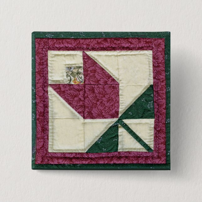 Quilted Potholder Tulip Pin (Front)