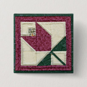 Quilted Potholder Tulip Pin