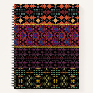 Quilted Southwestern Borders Stylish Notebook