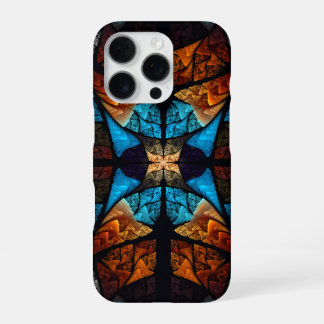 Quilted Star Abstract in Blues iPhone 16 Pro Case