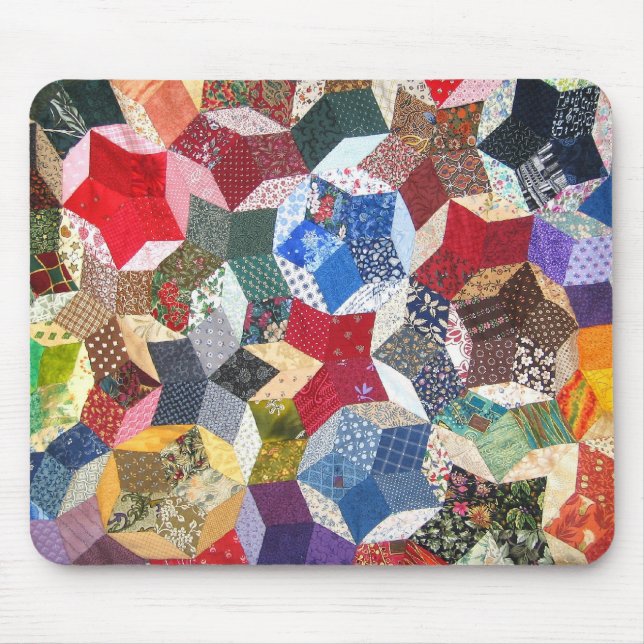 Quilted Stars Mouse Pad (Front)