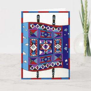 Quilted Torah Card