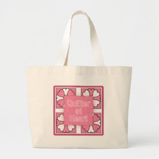 Quilter At Heart Large Tote Bag