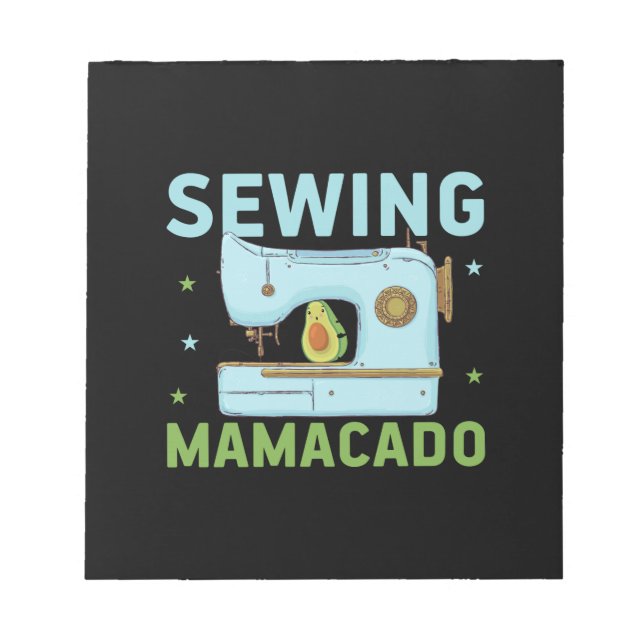 Quilter Gift | Sewing Mamacado Notepad (Front)