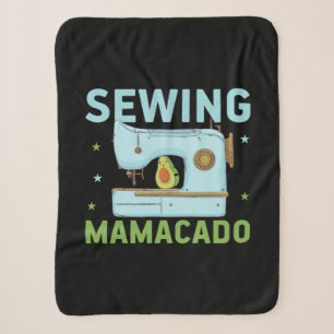 Quilter Gift Sewing Mamacado Sherpa Blanket