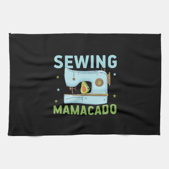 Quilter Gift | Sewing Mamacado Tea Towel (Horizontal)