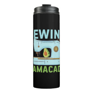 Quilter Gift Sewing Mamacado Thermal Tumbler