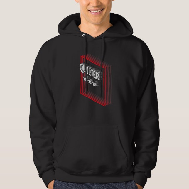 Quilter Job Title Appreciation Retro Hoodie (Front)