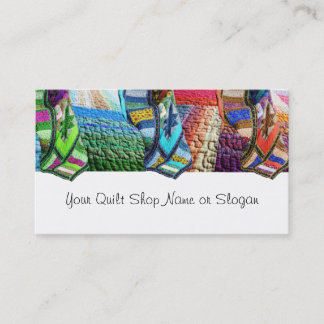 Quilter Quilt Supplies Shop+ Business Card