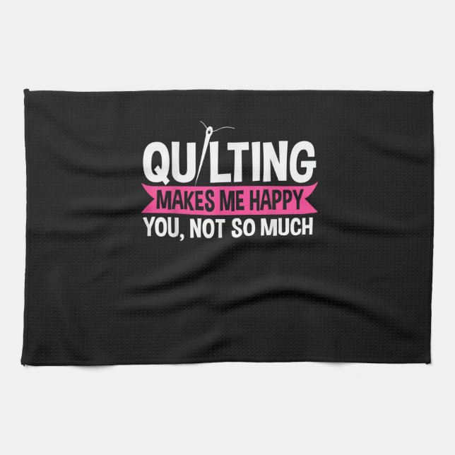 Quilter Quilting Sewing Gifts Tea Towel (Horizontal)