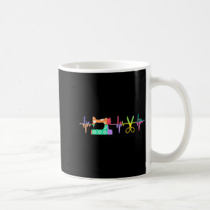 Quilter Sewing Heartbeat For Quilting Lover Mm  Coffee Mug