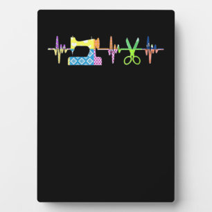 Quilter Sewing Heartbeat - Quilting Lover Plaque