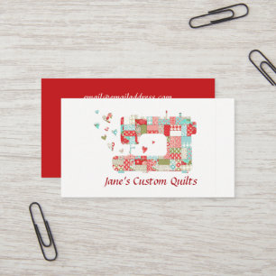 Quilter Sewing Machine Business Cards