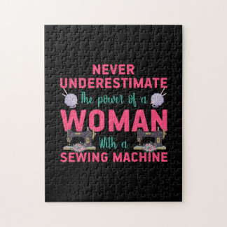 Quilter The Power Of A Woman With A Sewing Machine Jigsaw Puzzle