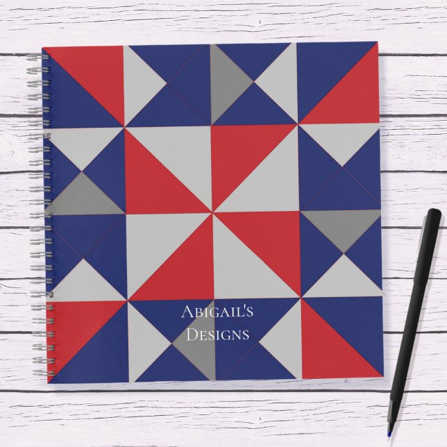 Quilters Americana Pinwheel Quilt Block Notebook (Creator Uploaded)