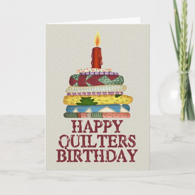 Quilters Birthday Card (Front)