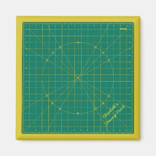 Quilter's Green Cutting Mat Personalised Magnet
