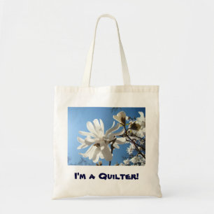 Quilters tote bags Blue Sky Magnolias Quilting