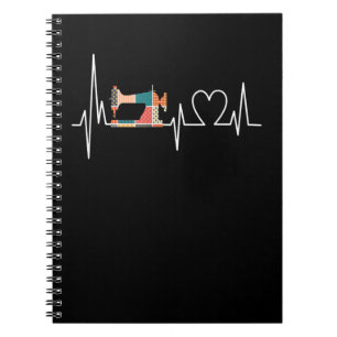 Quilting And Sewing Is My Loves Heartbeat Gifts Notebook