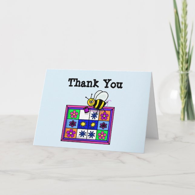 Quilting Bee Thank You Cards to Customise (Front)