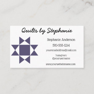 Quilting Business, Quilters Custom Amish Quilt Business Card