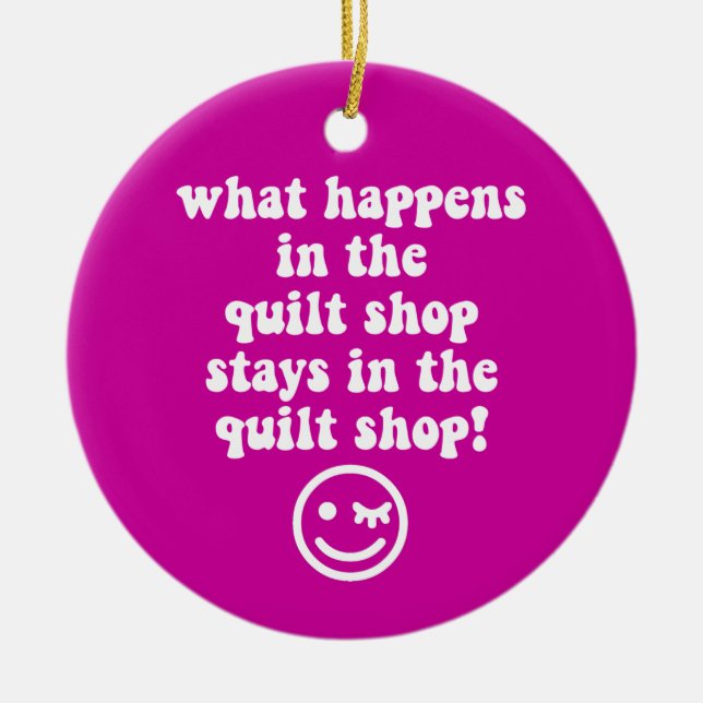 quilting ceramic ornament (Front)