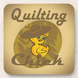 Quilting Chick #6 Coaster