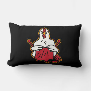 Quilting Chicken Funny Gifts Quilting Lovers Lumbar Cushion
