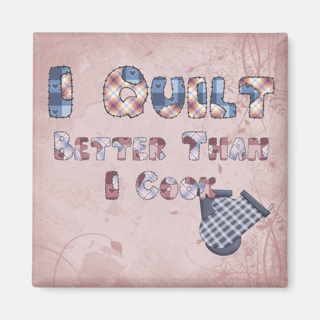 Quilting Cook Magnet (Front)