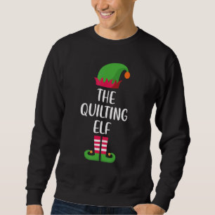 Quilting Elf Family Matching Group Christmas  Paja Sweatshirt