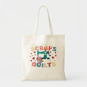 Quilting for quilters, sewists, crafters tote bag