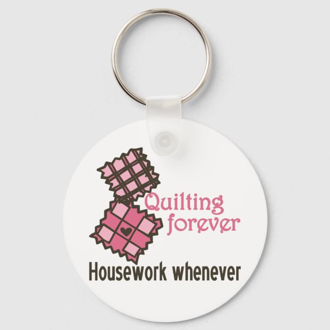 Quilting Forever Key Ring (Front)