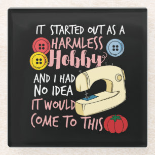 Quilting Glass Coaster