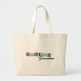 Quilting Grandma Large Tote Bag