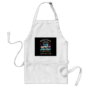 Quilting Keep My Hands Busy My Mind Calm My Heart Standard Apron