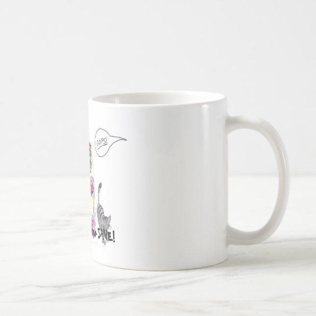 Quilting keeps me SANE! Mug (Right)