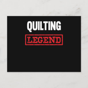 Quilting Legend   Funny Gifts Quilting Lovers Postcard