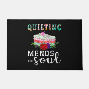 Quilting Mends Soul Quilter Gift Quilting Lovers Doormat
