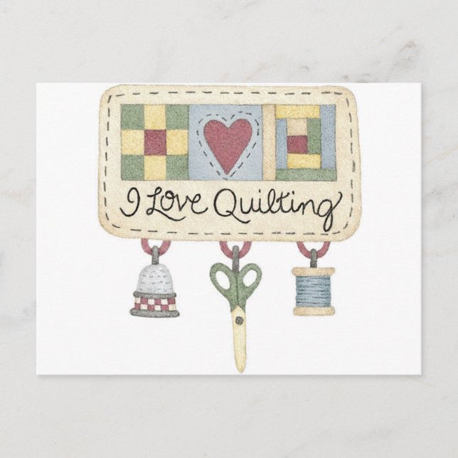 quilting merchandise postcard (Front)