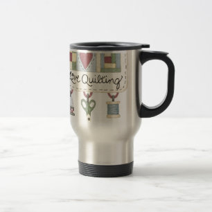 Quilting merchandise travel mug