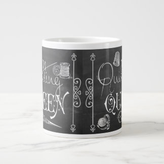 Quilting Queen chalkboard decor Jumbo Mug
