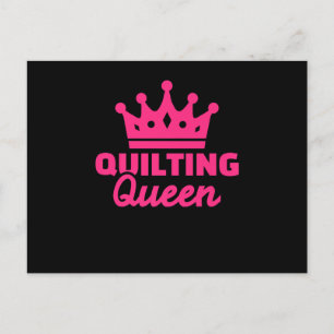 Quilting Queen Pemium Funny Quilting Lovers Postcard