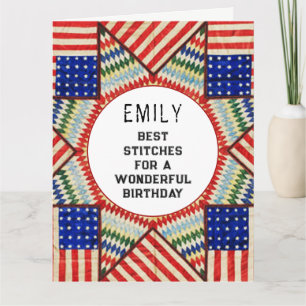 Quilting Quilter Birthday Card